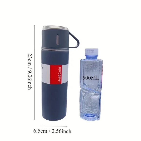NIB! Gray Vacuum Flask Set! - Picture 3 of 5